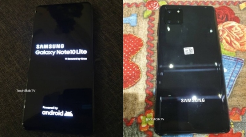 Протекоа фотографии од Samsung Galaxy Note10 Lite