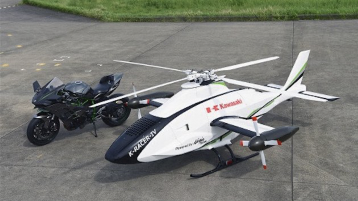 Kawasaki K-Racer дронот лета побрзо од хеликоптер (ВИДЕО)