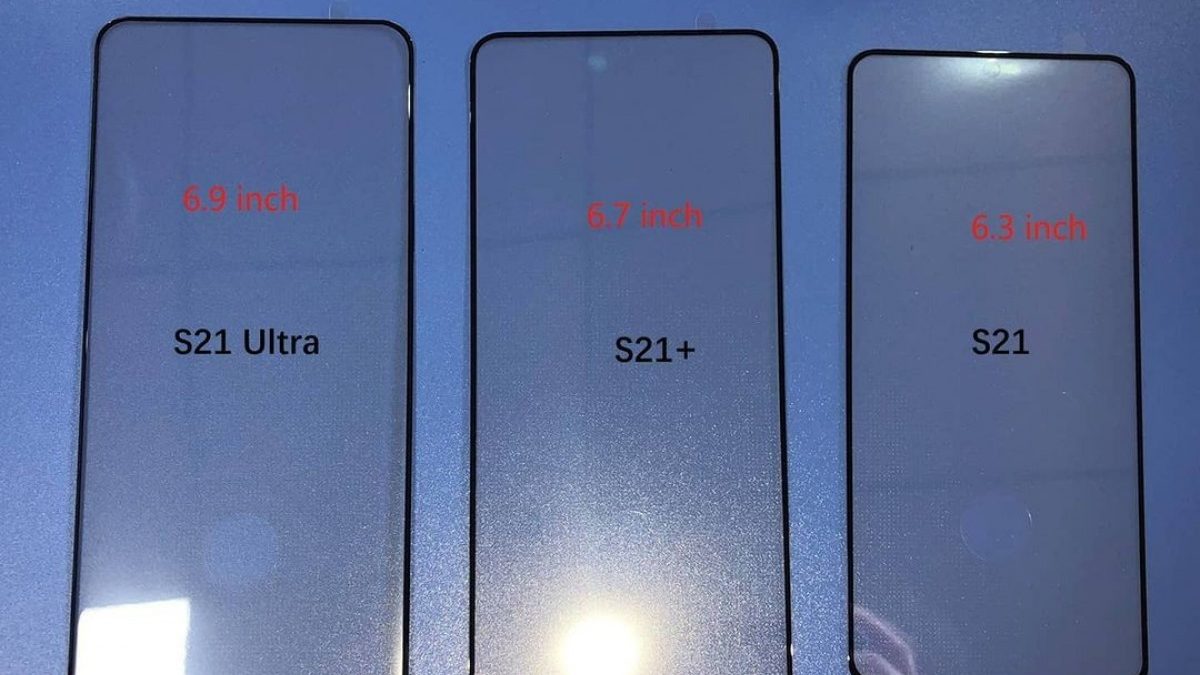 Новa фотографиja ги прикажува панелите на Samsung Galaxy S21 линијата