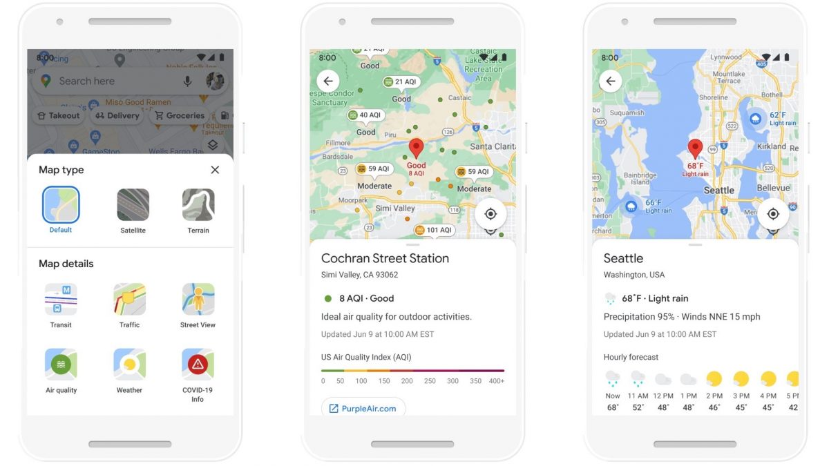 Google Maps ќе ги насочува возилата по еколошки правци