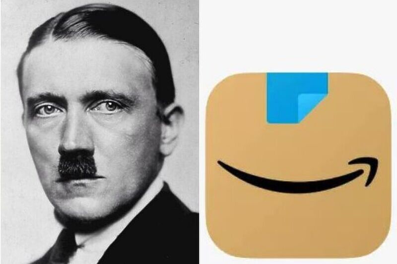 Amazon го промени логото на апликацијата бидејќи потсетува на Хитлер