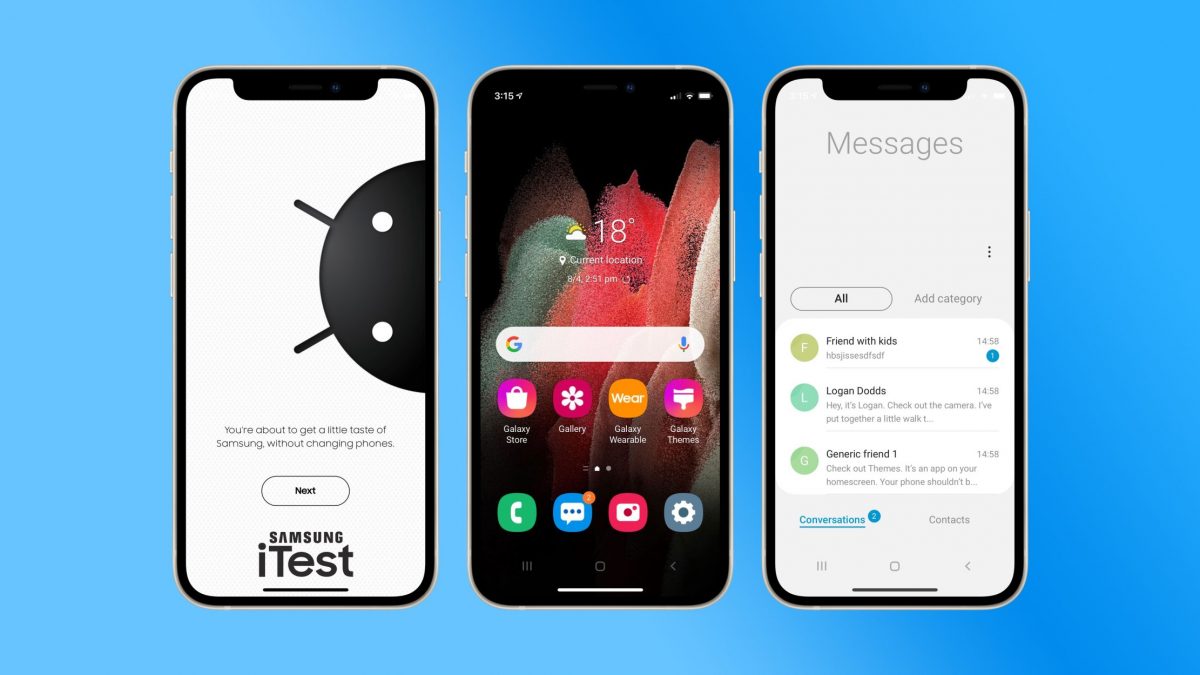 Samsung ја објави iTest веб-апликацијата која iPhone го претвора во Galaxy уред