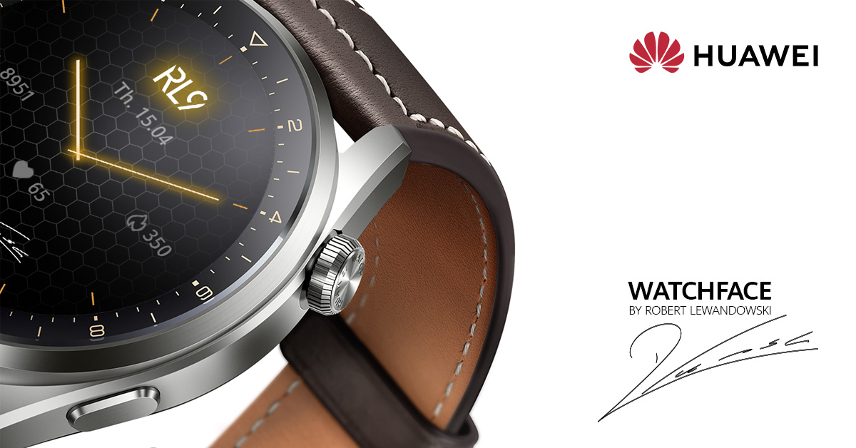 Huawei Watch 3 серијата доаѓа со ексклузивен дизајн потпишан од Роберт Левандовски