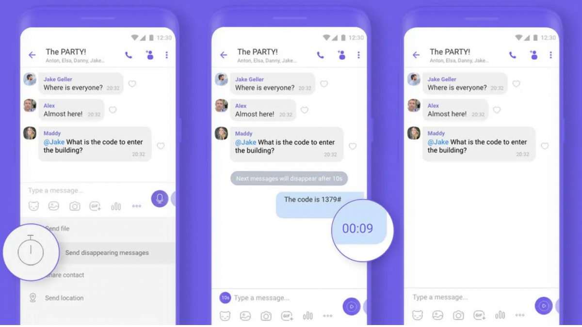 Viber во групните разговори имплементираше пораки кои сами се бришат