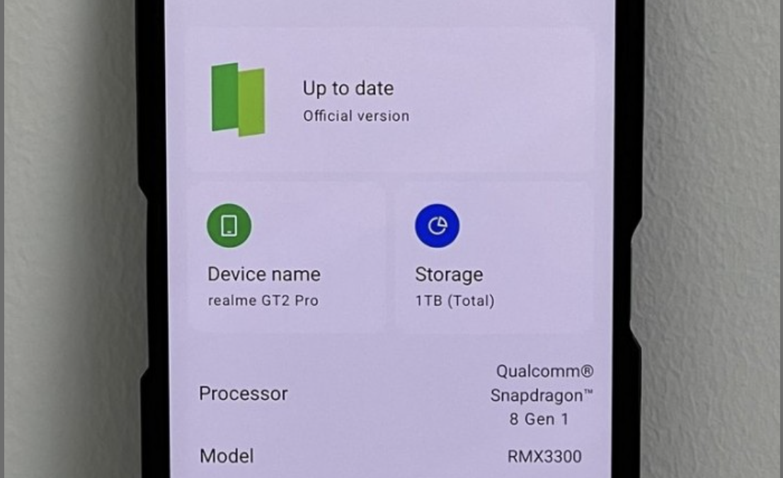 Realme GT2 Pro ќе има и верзија од 1TB за складирање податоци
