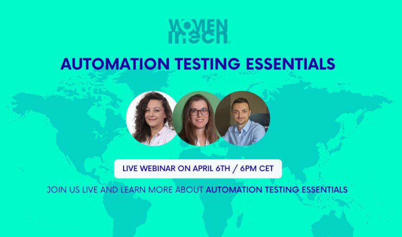 ИТ настан: Основи на автоматско тестирање на софтвер, онлајн настан организиран од Women in Tech Macedonia