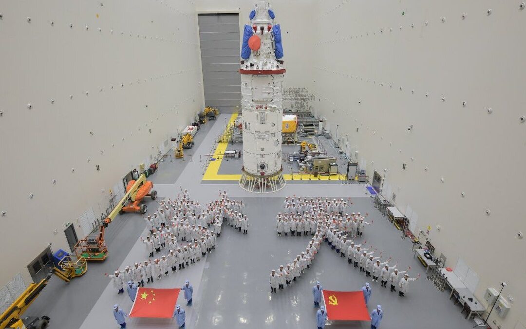 Последниот модул се спои со кинеската вселенска станица Тиангонг