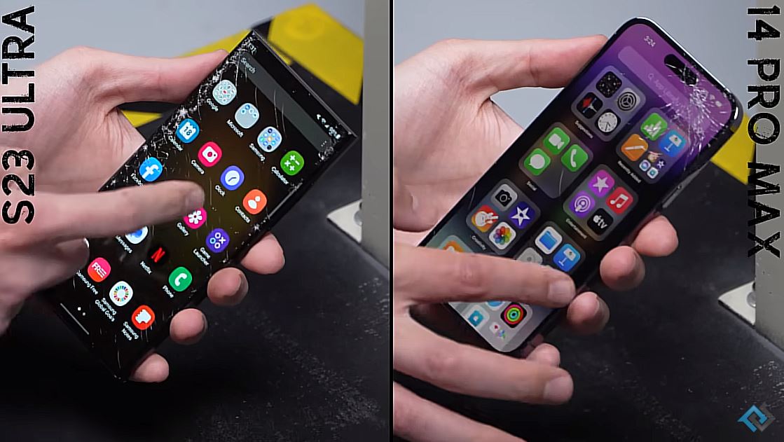(ВИДЕО) Кој телефон е поиздржлив: iPhone 14 Pro Max или Galaxy S23 Ultra?