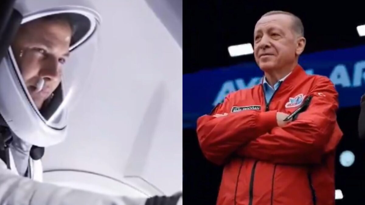 (Видео) Првиот турски астронаут и уште тројца членови на екипажот лансирани кон Меѓународната вселенска станица