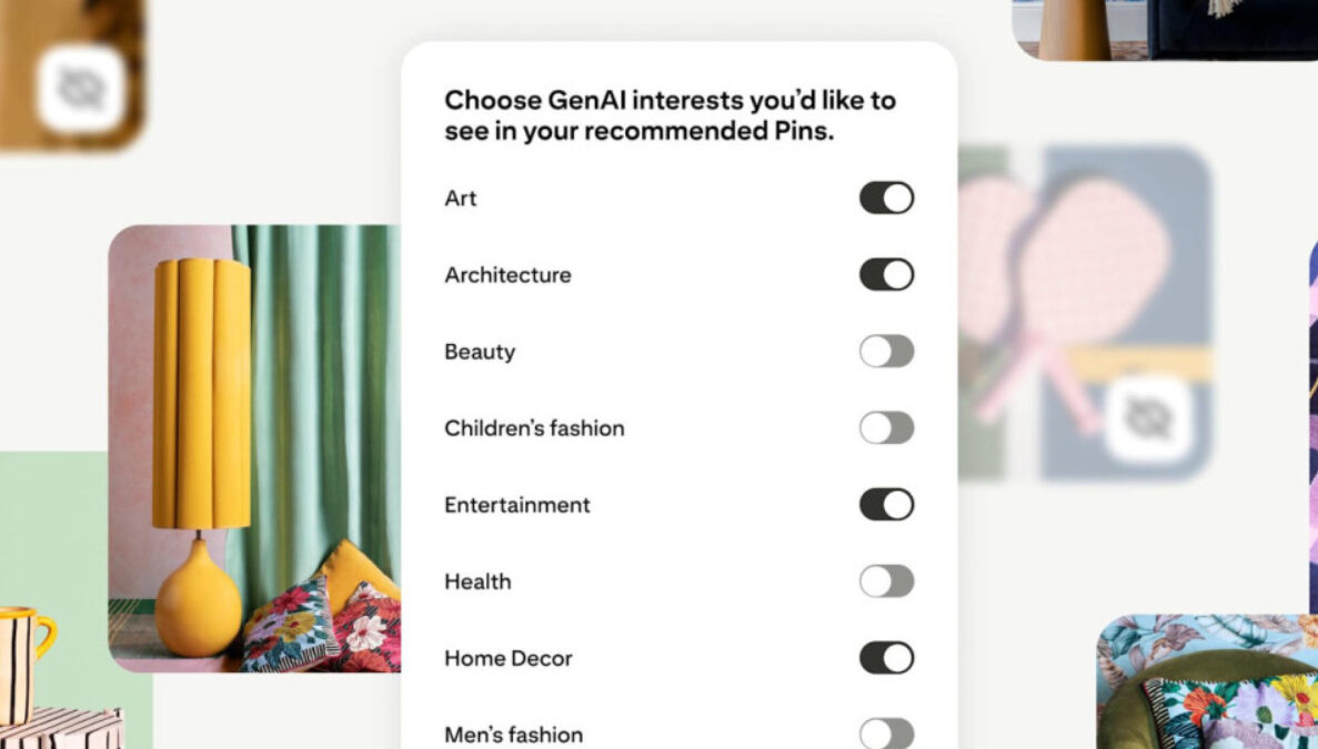 Pinterest го намалува бројот на слики со вештачка интелигенција