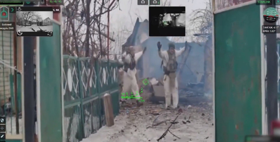 ВИДЕО: Русите се предадоа на украински вооружен робот