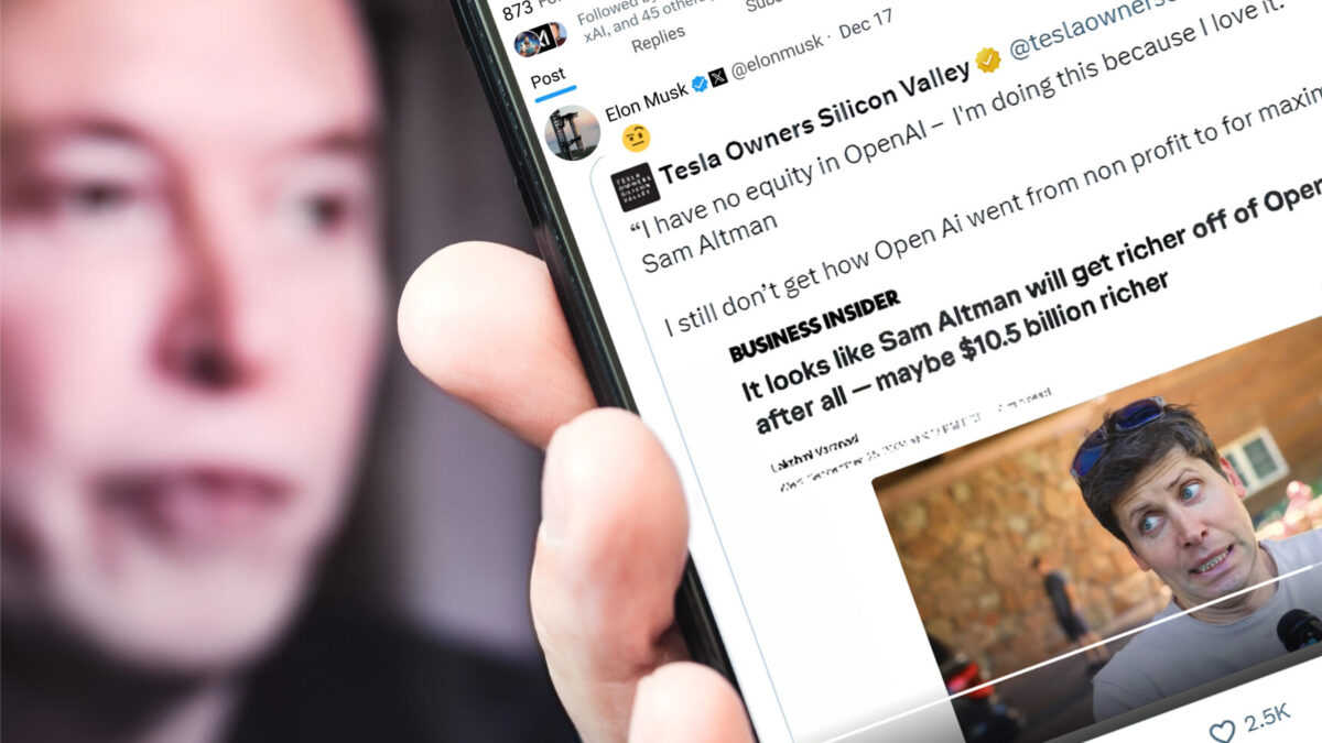 Маск го тужи OpenAI, Алтман на суд: Тој побара 90% од акциите