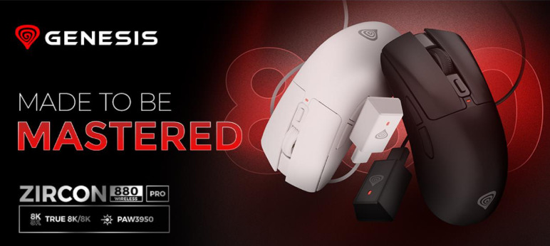 Genesis Zircon 880 PRO: гејминг маус создаден за прецизност, брзина и целосна контрола